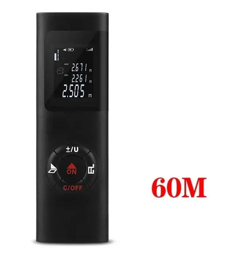 SmartMeasure 40M/60M Mini Laser Distance Meter – USB Rechargeable Handheld Rangefinder for Accurate Measurements